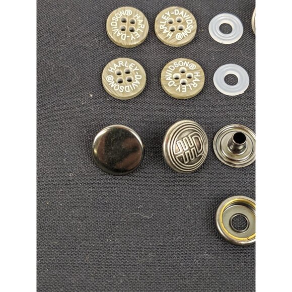 Vintage Mixed Lot Harley Davidson Buttons Snaps - Picture 3 of 9